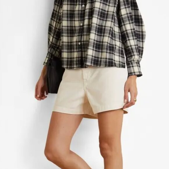 Isabel Marant Etoile idety ruffled checked cotton-twill blouse - Picture 2 of 3